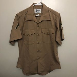 Defense logistics agency uniform tan size 15.5